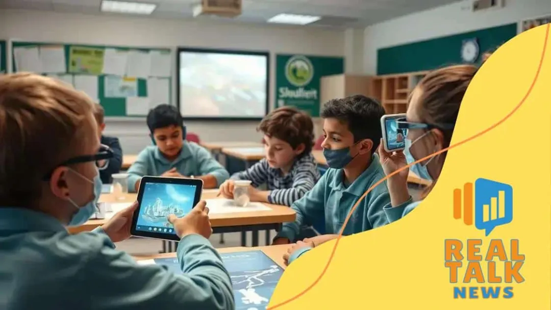 Examples of AR applications in classrooms