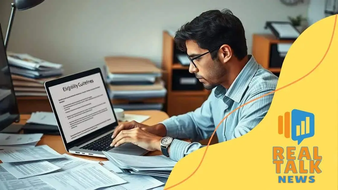 Eligibility requirements you should check