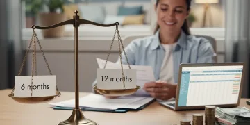 Financial stability with 6 months emergency fund benchmark