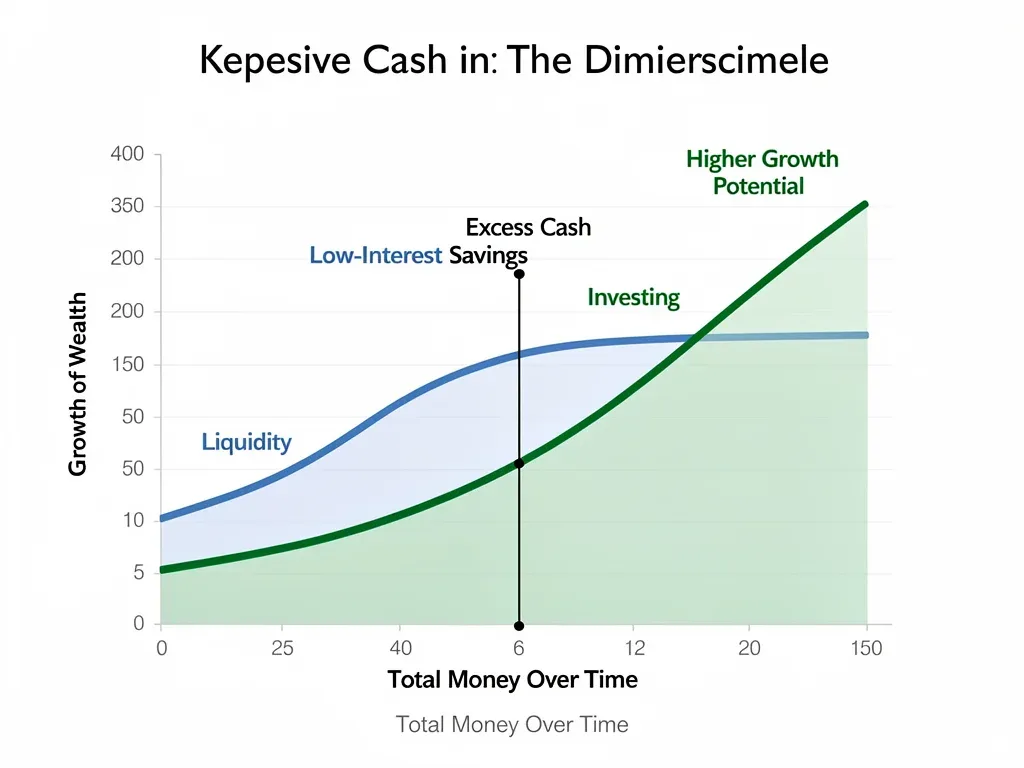 Graph showing diminishing returns of excessive emergency fund
