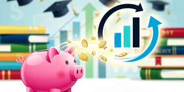 Illustration of 529 plan funds converting to Roth IRA for retirement