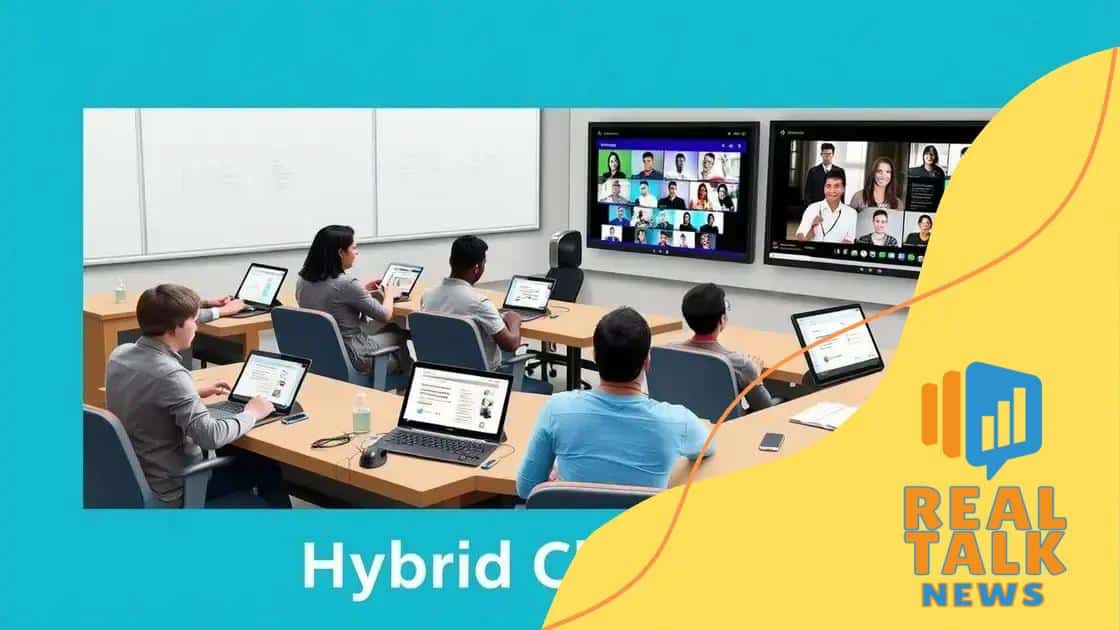Technological tools enhancing hybrid education