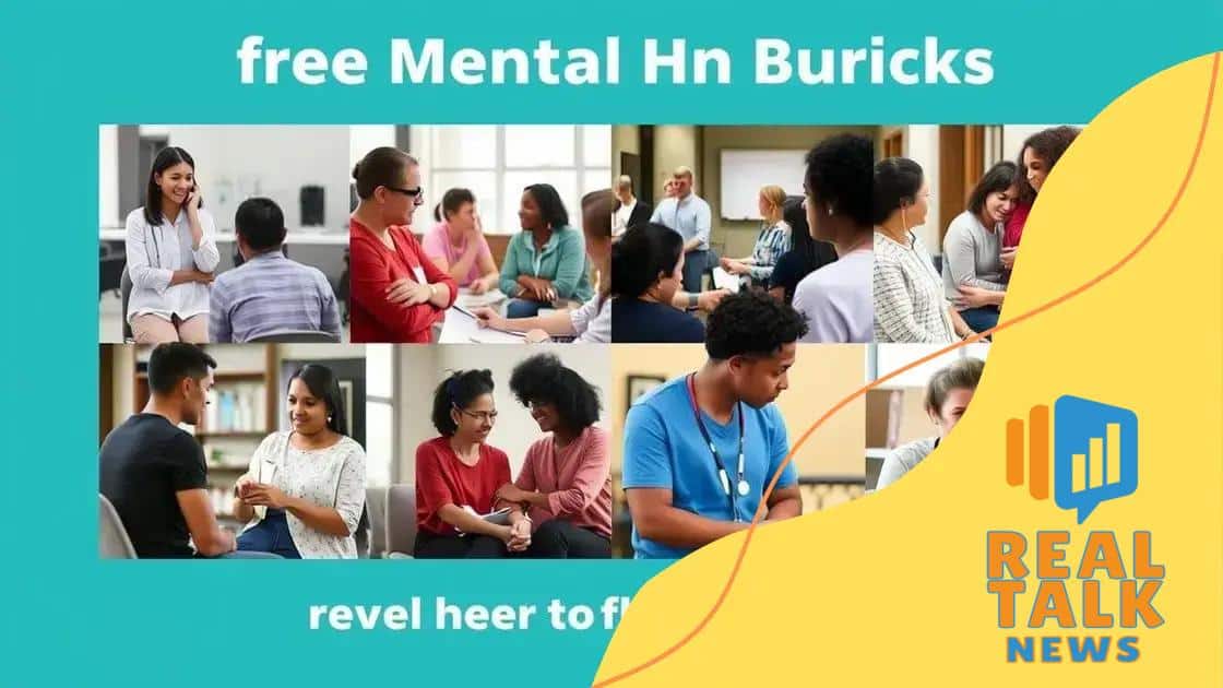 Types of free mental health services