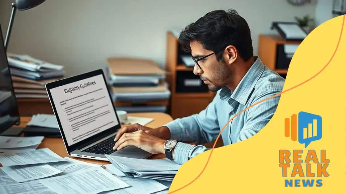 Eligibility requirements you should check