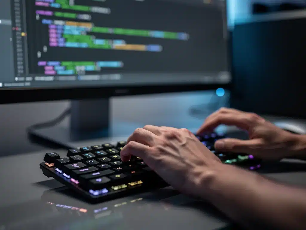 Cybersecurity professional working on technical security tasks.